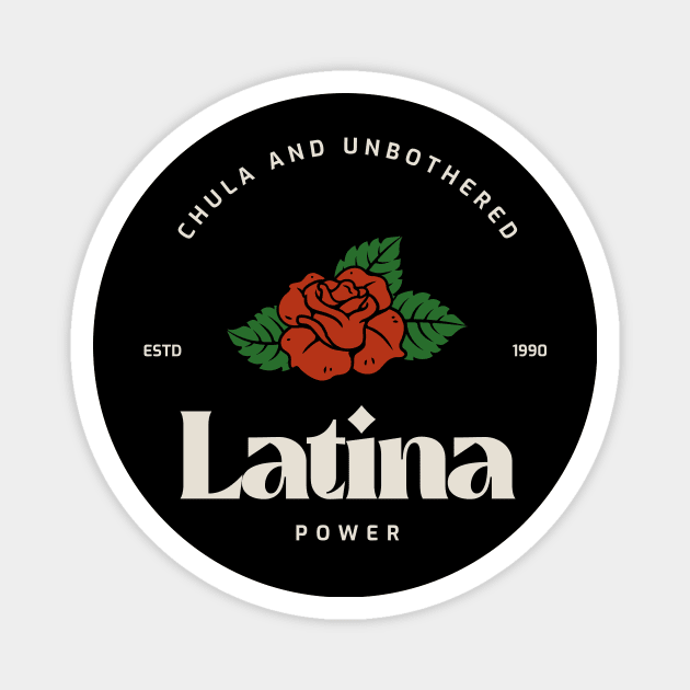 Latina Power Magnet by Tip Top Tee's